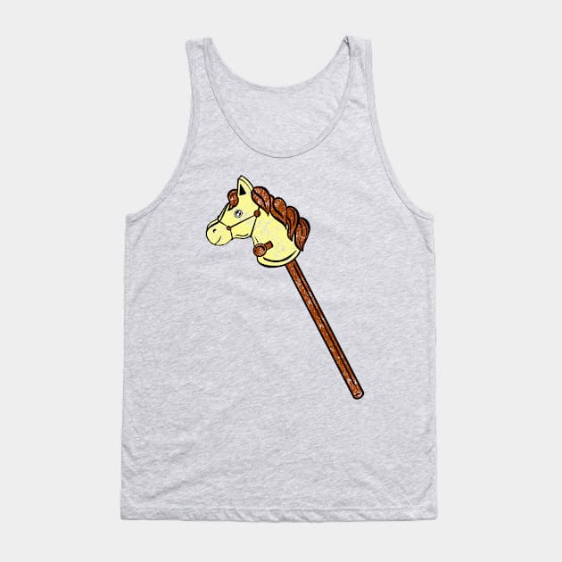 Yellow Stick Horse Tank Top by missmann